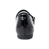ZAPATO ESCOLAR COQUETA PARA NIÑA SINTÉTICO NEGRO FATIMA CON DOBLE HEBILLA