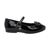 ZAPATO ESCOLAR COQUETA PARA NIÑA SINTÉTICO NEGRO FATIMA CON HEBILLA