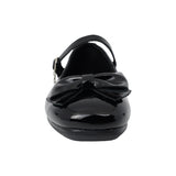 ZAPATO ESCOLAR COQUETA PARA NIÑA SINTÉTICO NEGRO FATIMA CON HEBILLA