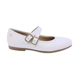 MARY JANE COQUETA PARA NIÑA EN CHAROL COLOR BLANCO FATIMA CON DOBLE HEBILLA