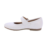 MARY JANE COQUETA PARA NIÑA EN CHAROL COLOR BLANCO FATIMA CON DOBLE HEBILLA