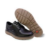 ZAPATO AUDAZ PARA NIÑO DE PIEL COLOR NEGRO MURPHY CON AGUJETA