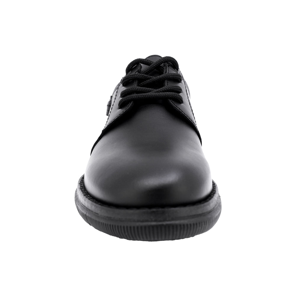 ZAPATO ESCOLAR AUDAZ PARA NIÑO PIEL NEGRO MURPHY CON AGUJETA