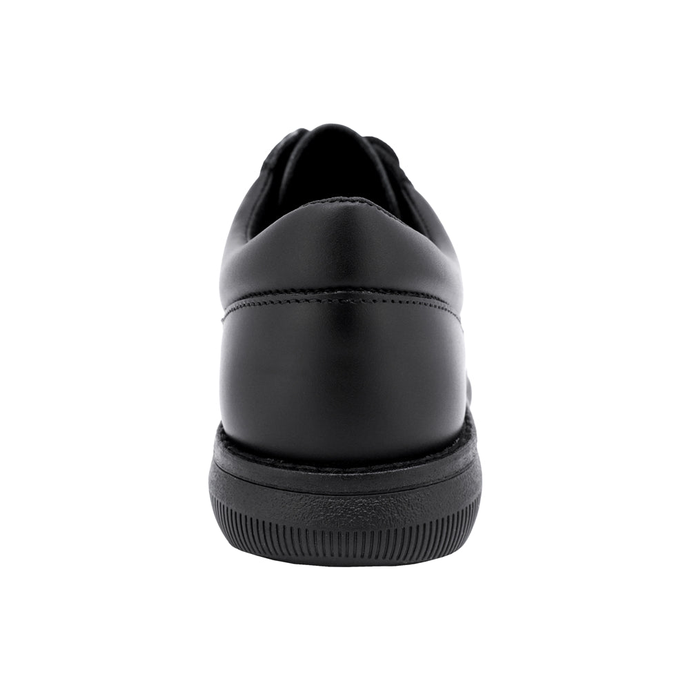 ZAPATO ESCOLAR AUDAZ PARA NIÑO PIEL NEGRO MURPHY CON AGUJETA