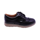 ZAPATO AUDAZ PARA NIÑO COLOR NEGRO DE PIEL MURPHY CON AGUJETA