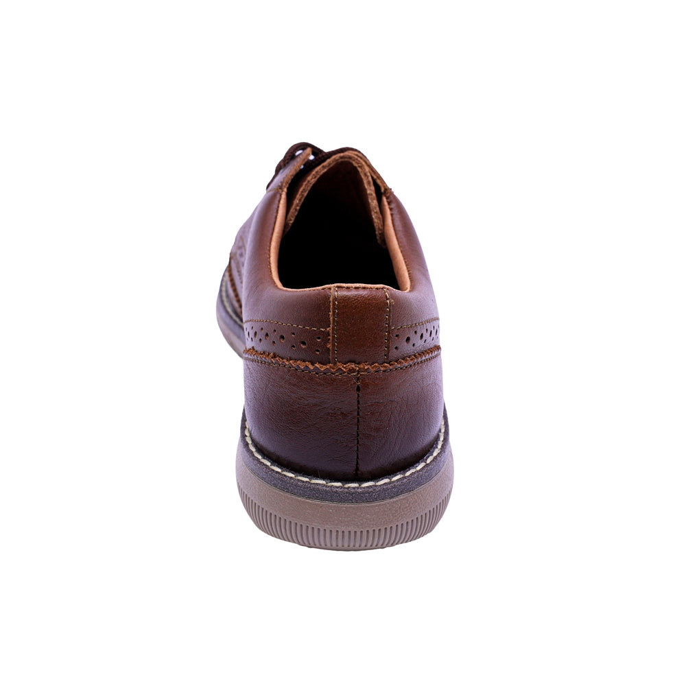 ZAPATO AUDAZ PARA NIÑO COLOR MIEL DE PIEL MURPHY CON AGUJETA