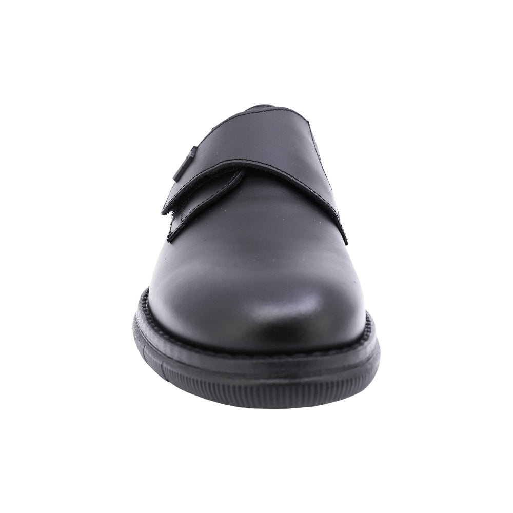 ZAPATO ESCOLAR AUDAZ PARA NIÑO PIEL NEGRO MURPHY CON TIRA DE CONTACTO