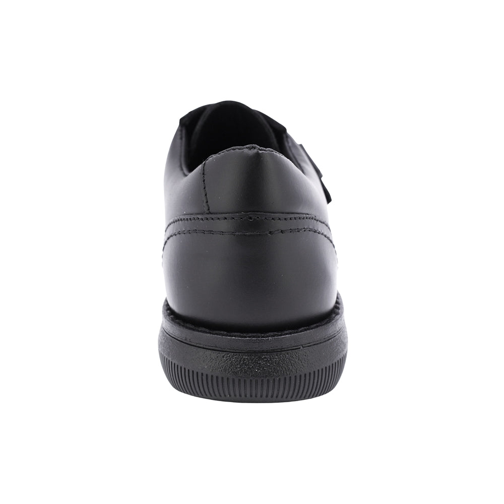 ZAPATO ESCOLAR AUDAZ PARA NIÑO PIEL NEGRO MURPHY CON TIRA DE CONTACTO