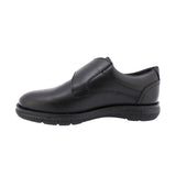 ZAPATO ESCOLAR AUDAZ PARA NIÑO PIEL NEGRO MURPHY CON TIRA DE CONTACTO