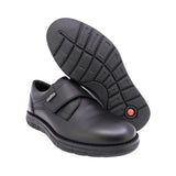 ZAPATO ESCOLAR AUDAZ PARA NIÑO PIEL NEGRO MURPHY CON TIRA DE CONTACTO