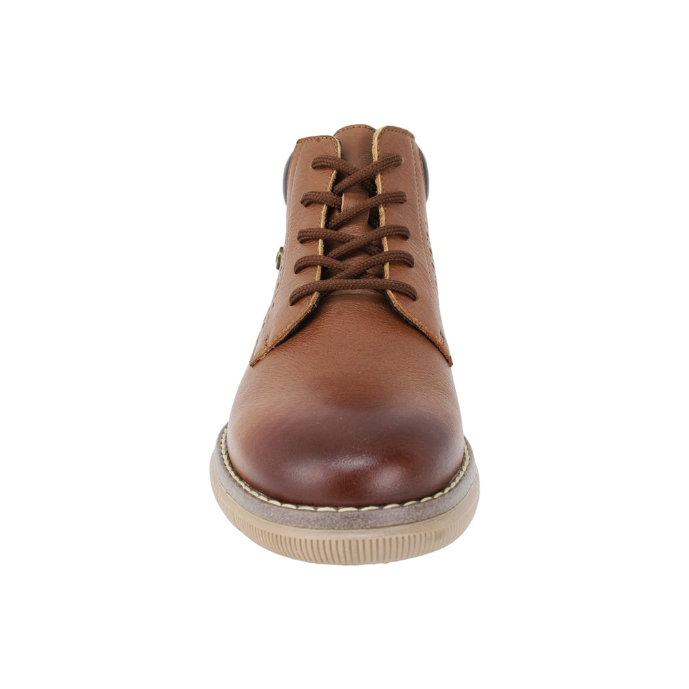 BOTA AUDAZ PARA NIÑO EN PIEL COLOR CAFÉ CLARO MURPHY CON AGUJETA