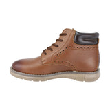 BOTA AUDAZ PARA NIÑO EN PIEL COLOR CAFÉ CLARO MURPHY CON AGUJETA