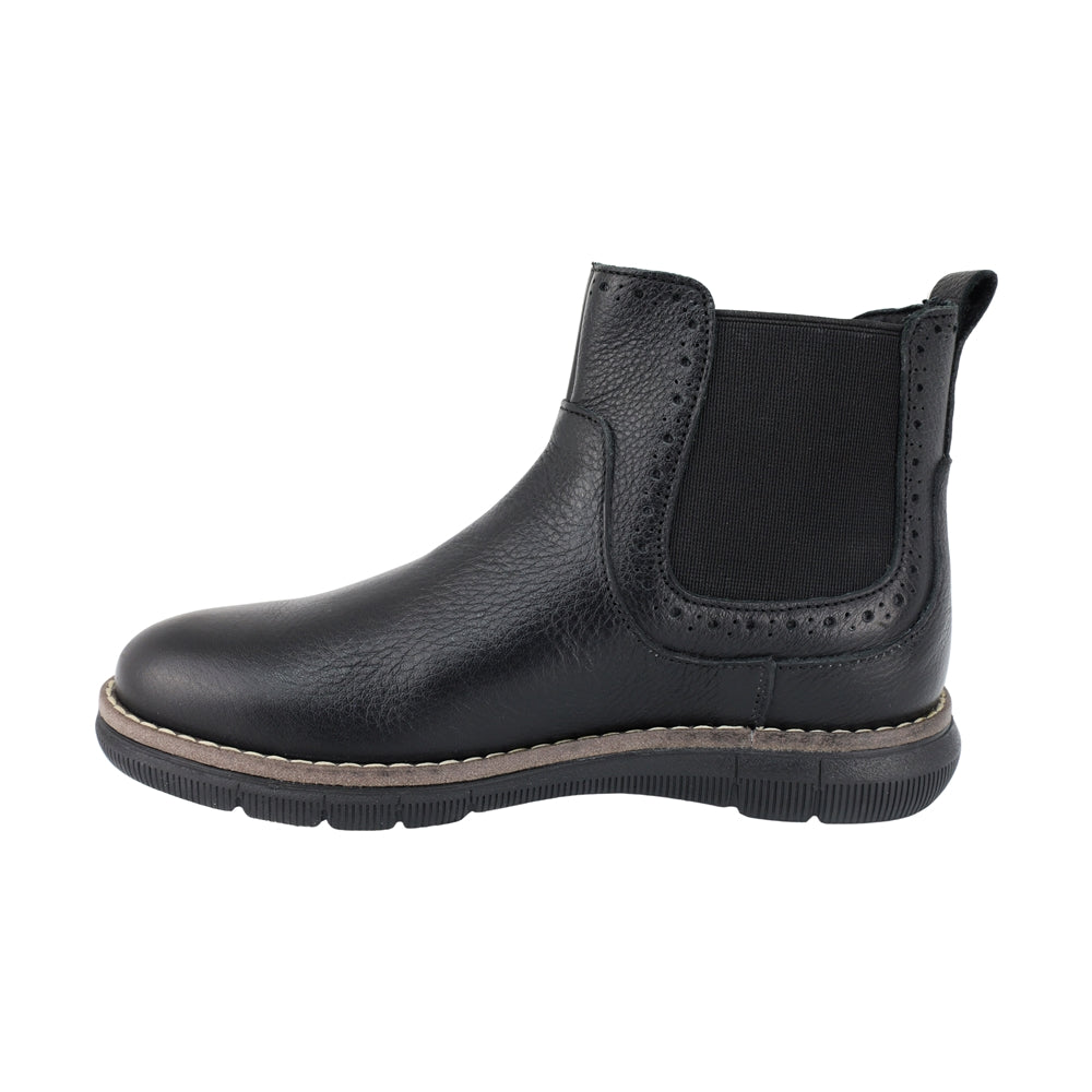 BOTA AUDAZ PARA NIÑO EN PIEL COLOR NEGRO MURPHY CON ELÁSTICO