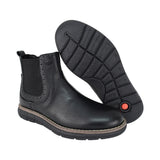 BOTA AUDAZ PARA NIÑO EN PIEL COLOR NEGRO MURPHY CON ELÁSTICO