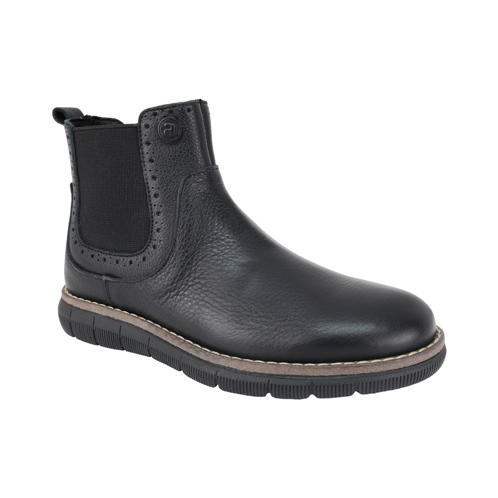 BOTA AUDAZ PARA NIÑO EN PIEL COLOR NEGRO MURPHY CON ELÁSTICO