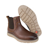 BOTA AUDAZ PARA NIÑO EN PIEL COLOR CAFÉ MURPHY CON ELÁSTICO