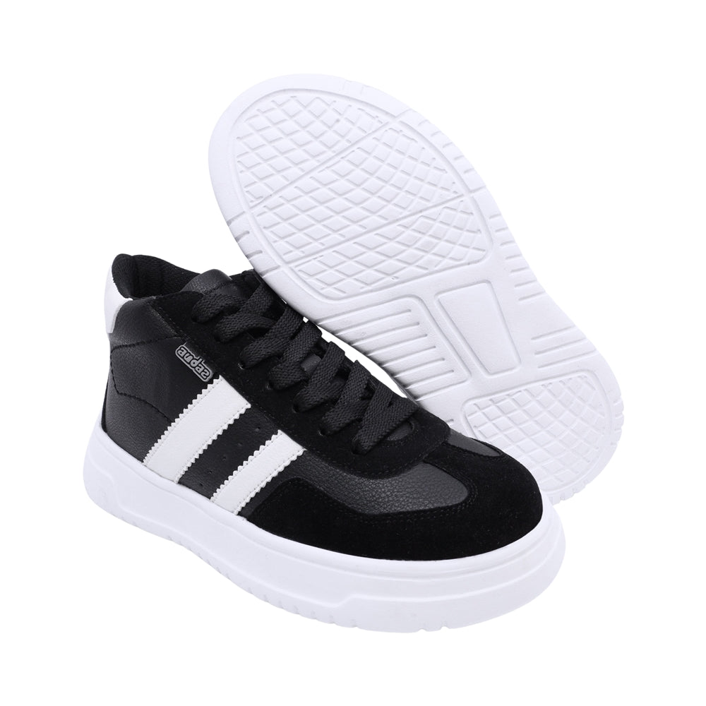 TENIS AUDAZ PARA NIÑO EN SINTÉTICO COLOR NEGRO RAPTOR CON AGUJETA
