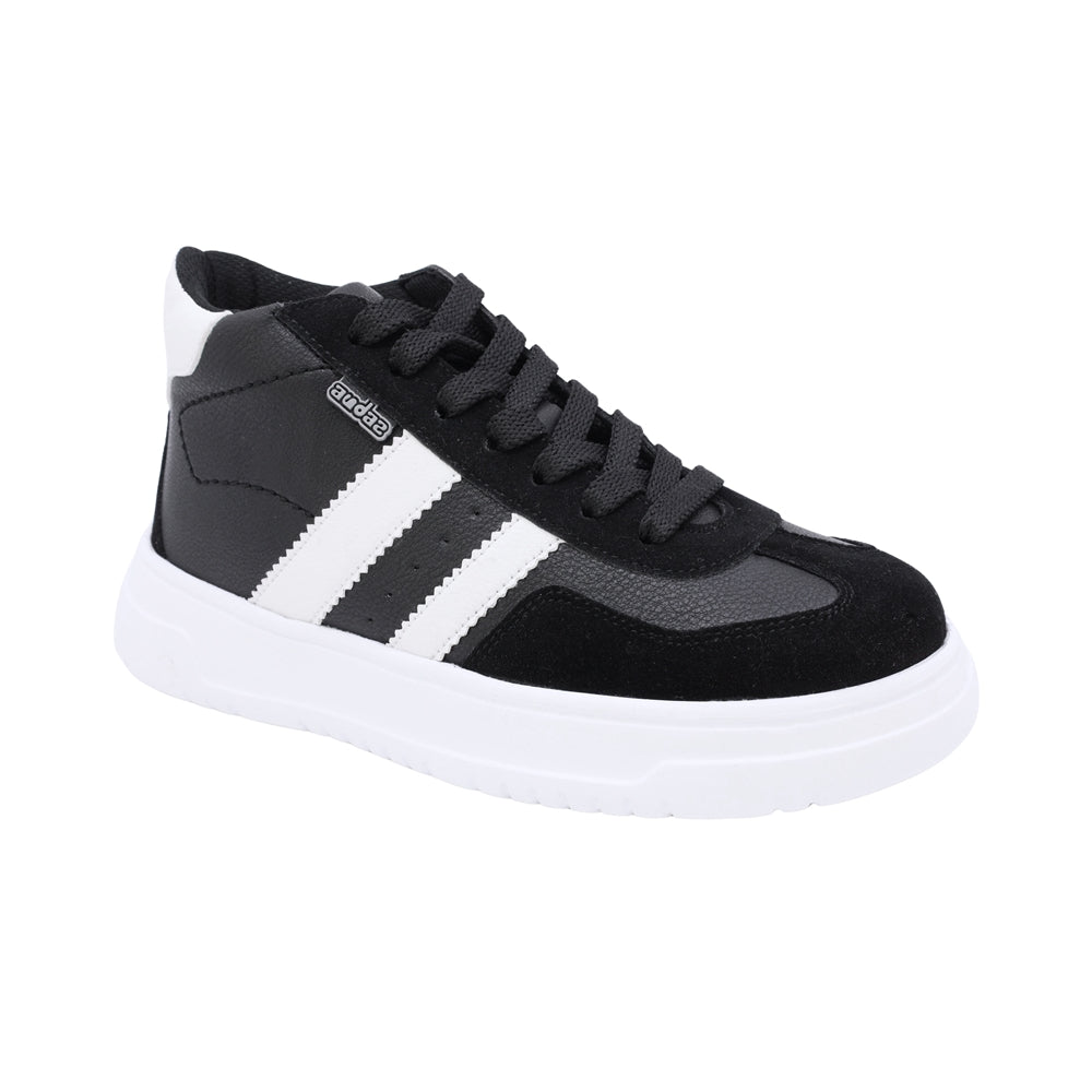TENIS AUDAZ PARA NIÑO EN SINTÉTICO COLOR NEGRO RAPTOR CON AGUJETA