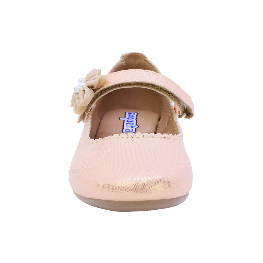 ZAPATILLA COQUETA  PARA NIÑA SINTÉTICO ORO ROSADO MIRANDA CON CORREA