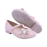 Balerina Coqueta para niña en sintético rosa Miranda con flor decorativa