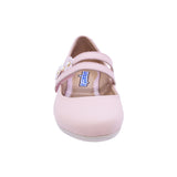 BALERINA COQUETA PARA NIÑA COLOR ROSA DE PIEL SLIP ON