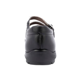 ZAPATO ESCOLAR COQUETA PARA NIÑA PIEL NEGRO DANNA CON DOBLE HEBILLA