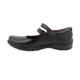 ZAPATO ESCOLAR COQUETA PARA NIÑA PIEL NEGRO DANNA CON DOBLE HEBILLA