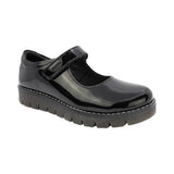 ZAPATO ESCOLAR COQUETA PARA NIÑA SINTÉTICO NEGRO FLORENCE CON TIRA DE CONTACTO