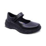 Zapato escolar Coqueta de piel color negro Balu con tira de contacto