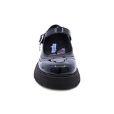 Zapato escolar Coqueta de charol color negro Igor con hebilla