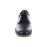 ZAPATO ESCOLAR AUDAZ PARA NIÑO PIEL NEGRO MATIAS CON AGUJETA
