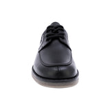 ZAPATO ESCOLAR AUDAZ PARA NIÑO PIEL NEGRO MATIAS CON AGUJETA