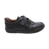 ZAPATO ESCOLAR AUDAZ PARA NIÑO PIEL NEGRO POPEYE CON DOBLE TIRA DE CONTACTO