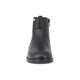 BOTA COQUETA PARA NIÑA EN PIEL COLOR NEGRO CANUTA CON ELÁSTICO