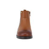 BOTA COQUETA PARA NIÑA EN PIEL COLOR MIEL CANUTA CON ELÁSTICO