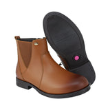 BOTA COQUETA PARA NIÑA EN PIEL COLOR MIEL CANUTA CON ELÁSTICO