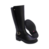 BOTA COQUETA PARA NIÑA EN SINTÉTICO COLOR NEGRO CANUTA CON HEBILLA