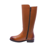 BOTA COQUETA PARA NIÑA EN SINTÉTICO COLOR MIEL CANUTA CON HEBILLA