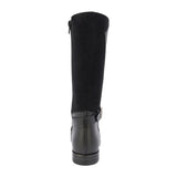 BOTA COQUETA PARA NIÑA EN SINTÉTICO COLOR NEGRO CANUTA CON HEBILLA