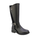 BOTA COQUETA PARA NIÑA EN SINTÉTICO COLOR NEGRO CANUTA CON HEBILLA