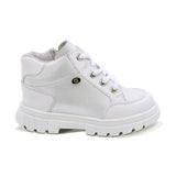 TENIS COQUETA PARA NIÑA DE SINTÉTICO COLOR BLANCO SUELA THUNDER CON AGUJETA