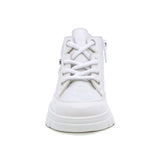 TENIS COQUETA PARA NIÑA DE SINTÉTICO COLOR BLANCO SUELA THUNDER CON AGUJETA