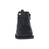 BOTA COQUETA PARA NIÑA EN CHAROL COLOR NEGRO RONDY CON ELÁSTICO