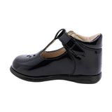 BALERINA COQUETA PARA NIÑA EN CHAROL COLOR NEGRO PAMPA CON HEBILLA