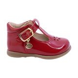 BALERINA COQUETA PARA NIÑA EN SINTÉTICO COLOR ROJO PAMPA CON HEBILLA