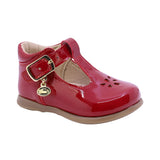 BALERINA COQUETA PARA NIÑA EN SINTÉTICO COLOR ROJO PAMPA CON HEBILLA