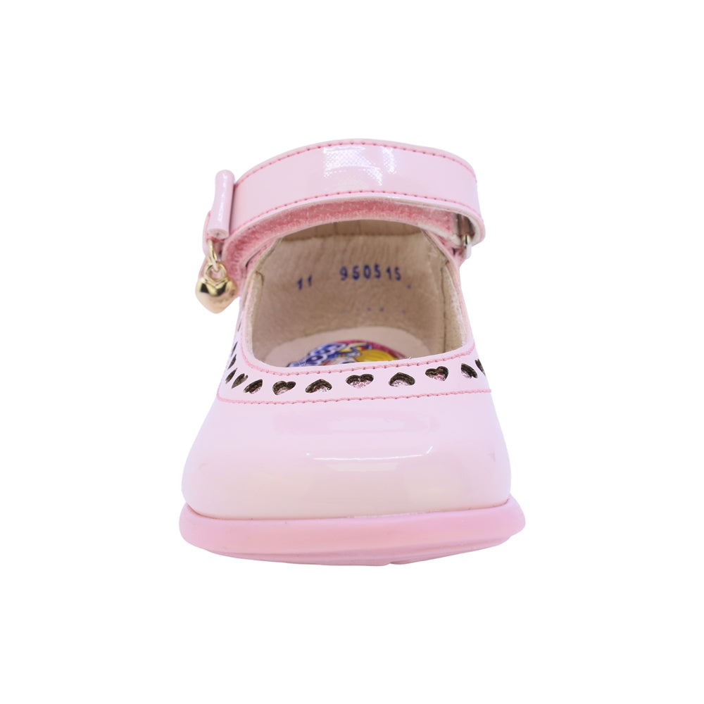 BALERINA COQUETA PARA NIÑA EN SINTÉTICO COLOR ROSA PAMPA CON TIRA DE CONTACTO