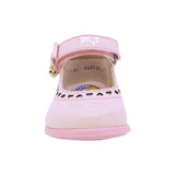 BALERINA COQUETA PARA NIÑA EN SINTÉTICO COLOR ROSA PAMPA CON TIRA DE CONTACTO