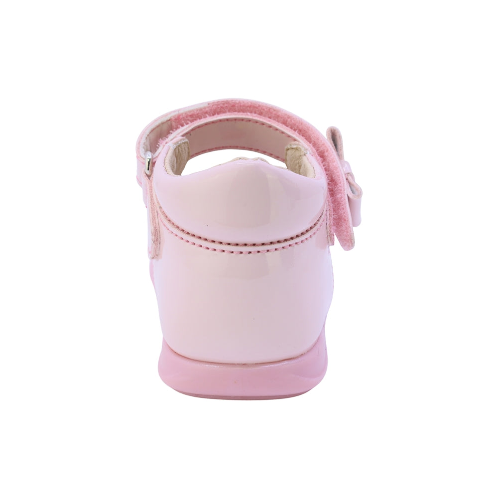 BALERINA COQUETA PARA NIÑA EN SINTÉTICO COLOR ROSA PAMPA CON TIRA DE CONTACTO