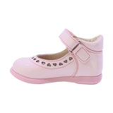 BALERINA COQUETA PARA NIÑA EN SINTÉTICO COLOR ROSA PAMPA CON TIRA DE CONTACTO